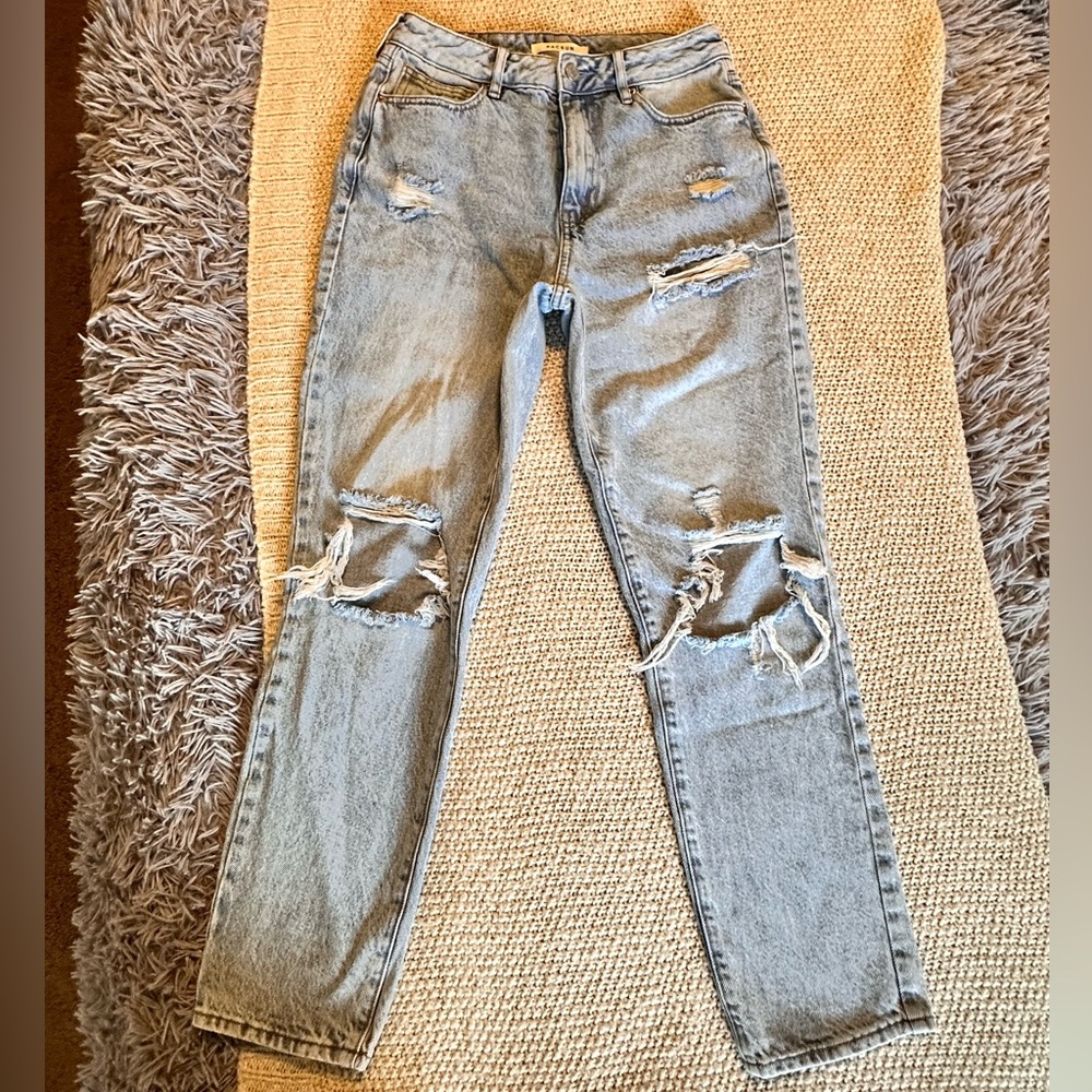 Pacsun Eco Light Distressed Mom Jeans sz 26